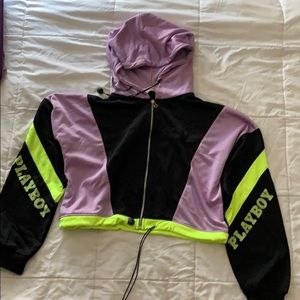 Playboy cropped hoodie